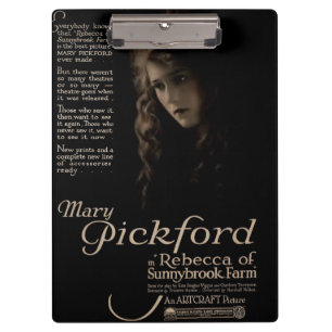Pranchetas Anúncio do expositor do filme silencioso de Mary