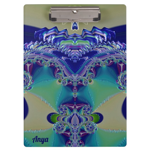 Pranchetas ANYA! ESTRANHO! Amarelo Azul e Verde (Frente)