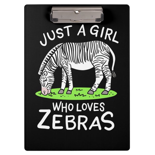 Pranchetas Apenas Uma Menina Que Ama Zebras (Frente)