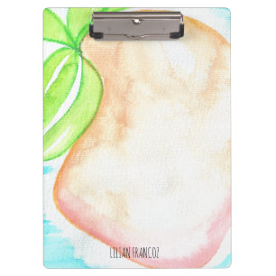 Pranchetas Aquarela Manga Pintada à Mão Tropical