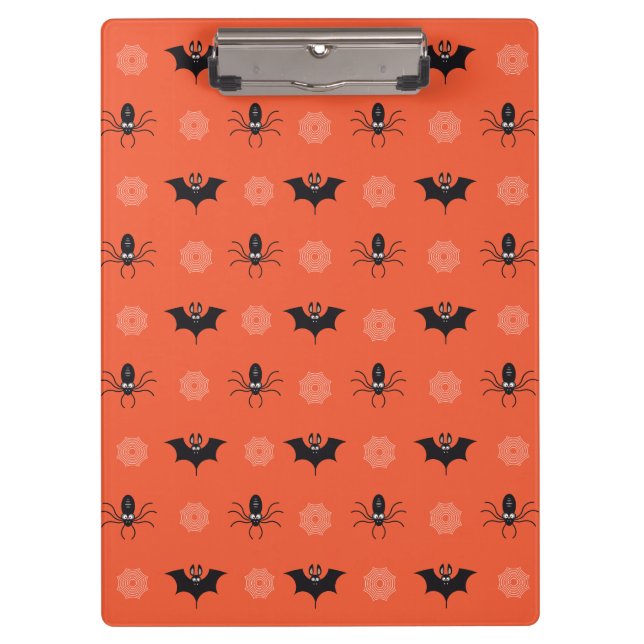 Pranchetas Aranha do Halloween, morcego e padrão cobweb (Frente)