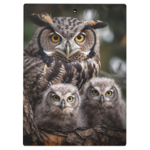Pranchetas Área de Transferência da Família Owl
