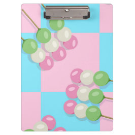 Pranchetas Área de Transferência Dango Verificada a Azul Past