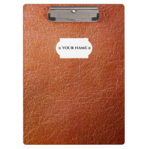 Área de transferência de couro marrom