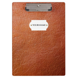 Pranchetas Área de transferência de couro marrom