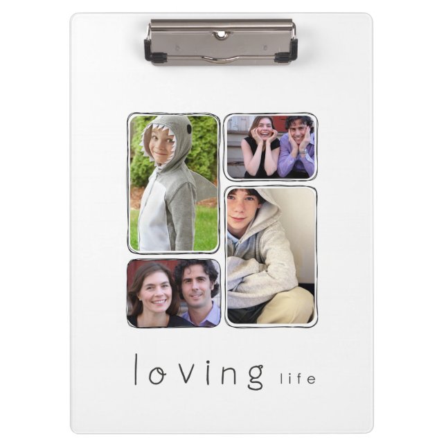 Pranchetas área de transferência de fotos moldada (Frente)