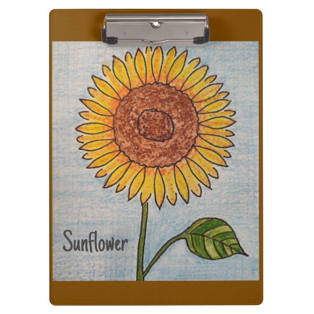 Pranchetas Área de Transferência de Girassol Amarelo (Frente)