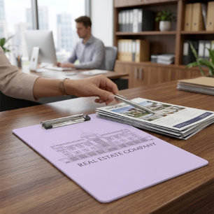 Pranchetas Área de transferência de lavanda com Design de arq