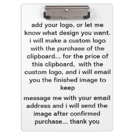 Pranchetas área de transferência de logotipo personalizada