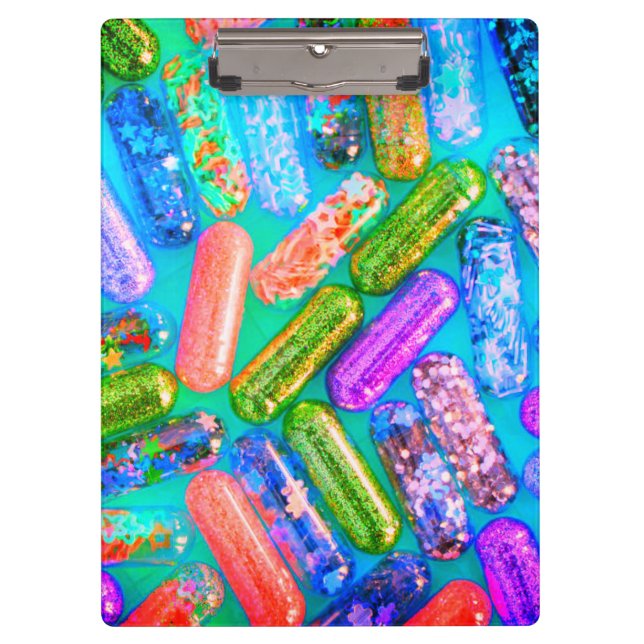 Pranchetas Área de transferência de medicação contra a turvaç (Frente)