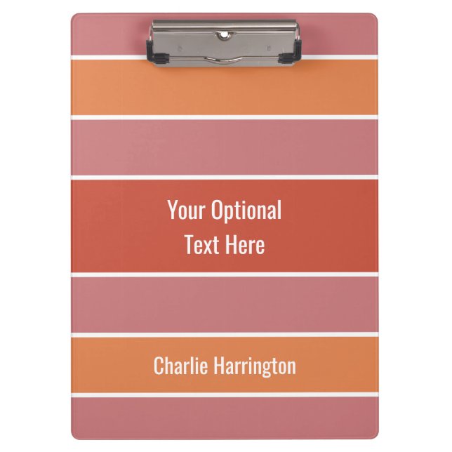 Pranchetas Área de transferência de nome personalizado do pad (Frente)