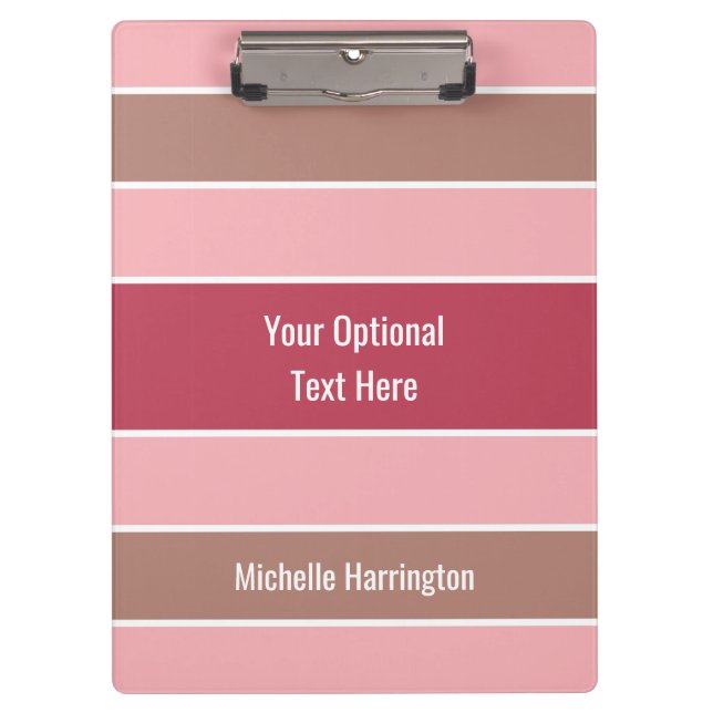 Pranchetas Área de transferência de nome personalizado do pad (Frente)