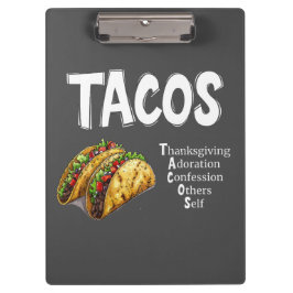 Pranchetas Área de Transferência de Oração TACOS