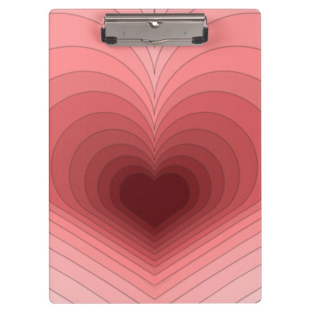 Pranchetas Área de Transferência de Ouvidos Vermelho Rosa Ros (Frente)