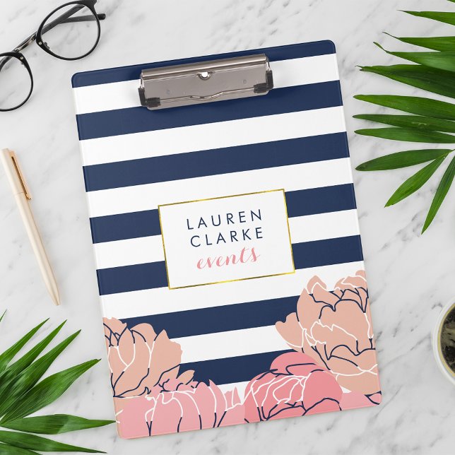 Pranchetas Área de Transferência de Peony Blush Midnight (Criador carregado)