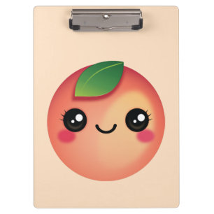 Pranchetas Área de Transferência de Pêssego Kawaii