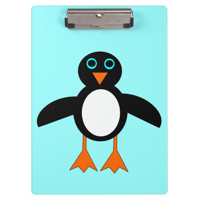 Pranchetas Área de Transferência de Pinguins em Cubo (Frente)