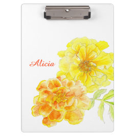 Pranchetas Área de transferência de pintura de marigolídeos a