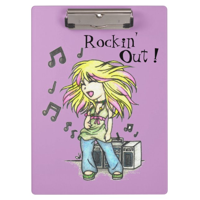 Pranchetas Área de Transferência de Rockin' Out (Frente)