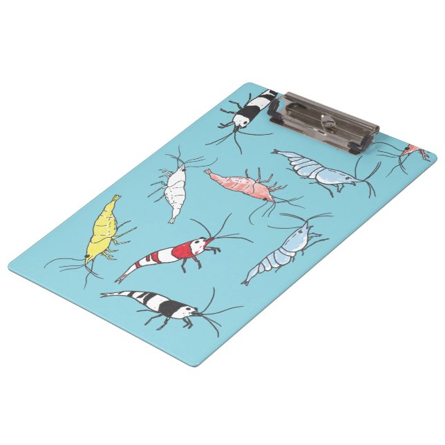 Pranchetas Área de Transferência do Shrimp Ornamental (Inclinado)