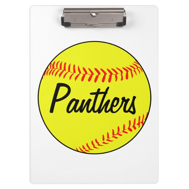 Pranchetas Área de transferência do treinador de softball com (Frente)