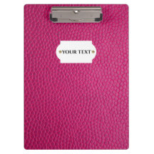 Área de transferência em couro rosa