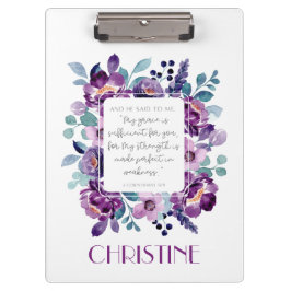 Pranchetas Área de Transferência Floral de Minha Grace Purple