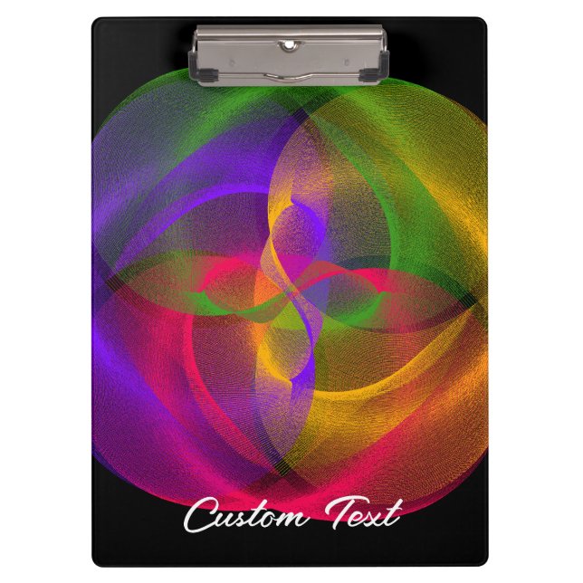 Pranchetas Área de Transferência Geométrica do Círculo Glossy (Frente)