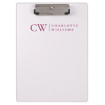 Área de Transferência Inicial Rosa Personalizada M