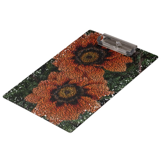 Pranchetas Área de Transferência Laranja Daisy Balls (Inclinado)