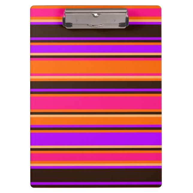 Pranchetas Área de Transferência Laranja, Magenta e Roxo (Frente)