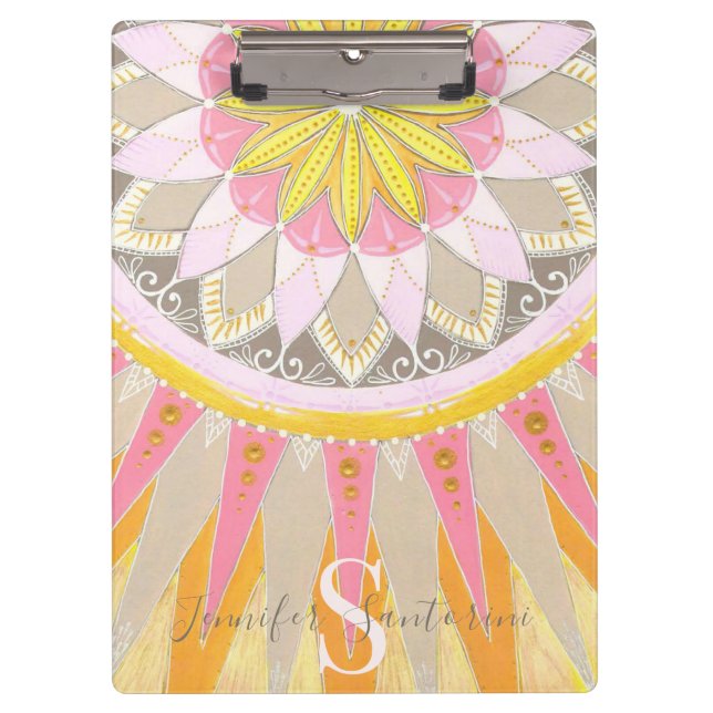 Pranchetas Área de Transferência Moda Sun Mandala Morning (Frente)