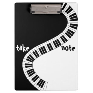 Pranchetas Área de Transferência Musical "Take Note"