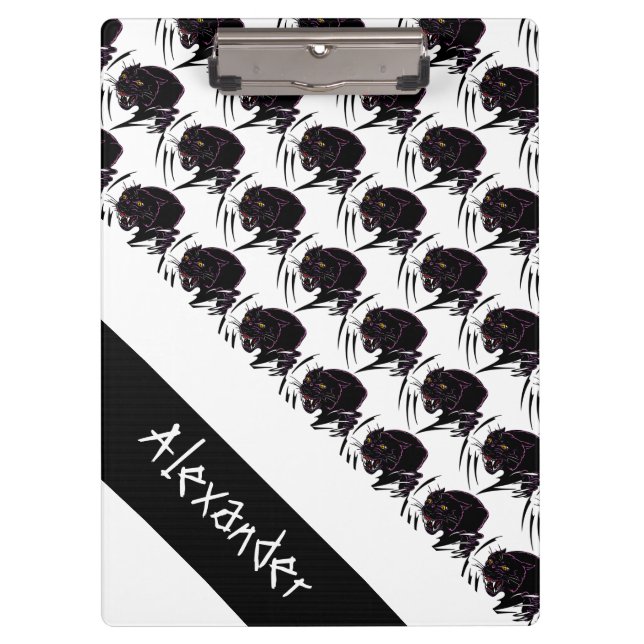 Pranchetas Área de transferência/Pantera preta com raiva (Frente)