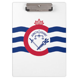 Pranchetas Área de Transferência Patriótica com bandeira de C