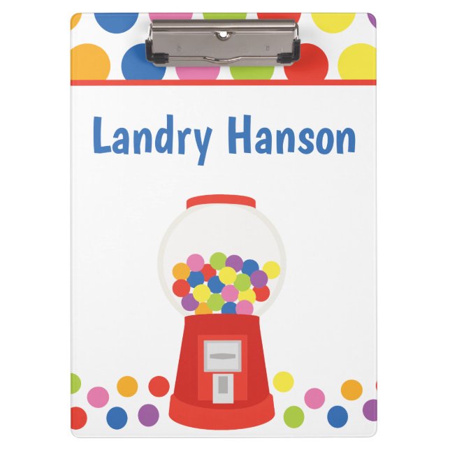 Pranchetas Área de Transferência Personalizada de Gumballs Co (Frente)