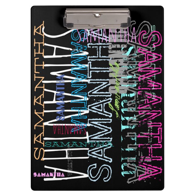 Pranchetas Área de Transferência Personalizada de Nome Repeti (Frente)