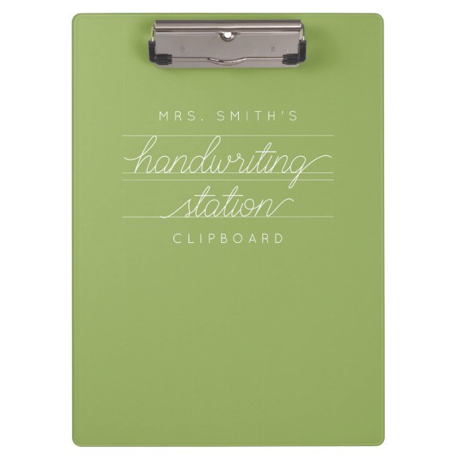 Pranchetas Área de Transferência Personalizada de Professores (Frente)