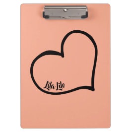 Pranchetas Área de Transferência Personalizada do Coração