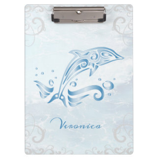 Pranchetas Área de Transferência Personalizada do Golfinho Az