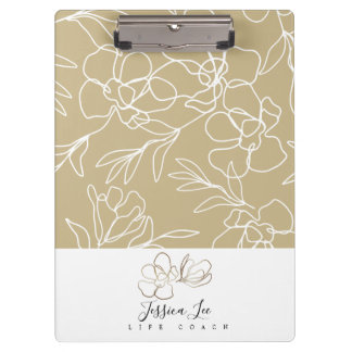 Pranchetas Área de Transferência Personalizada do Khaki Flora