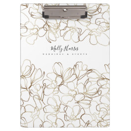 Pranchetas Área de Transferência Personalizada Floral Elegant