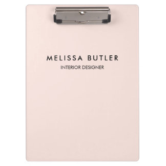 Pranchetas Área de Transferência Rosa Blush Moderna Minimalis