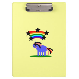 Pranchetas Área de transferência Unicórn Rainbow Star