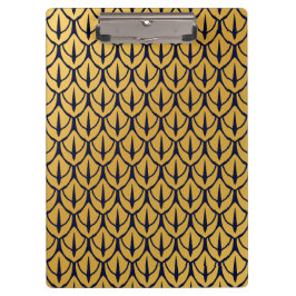 Pranchetas Art Deco Dragon Scales - Blue and Gold Scales