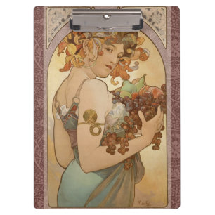 Pranchetas Art Nouveau Mulher Mucha Linda