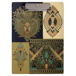 Pranchetas Art nouveau padrão têxtil Christopher Dresser