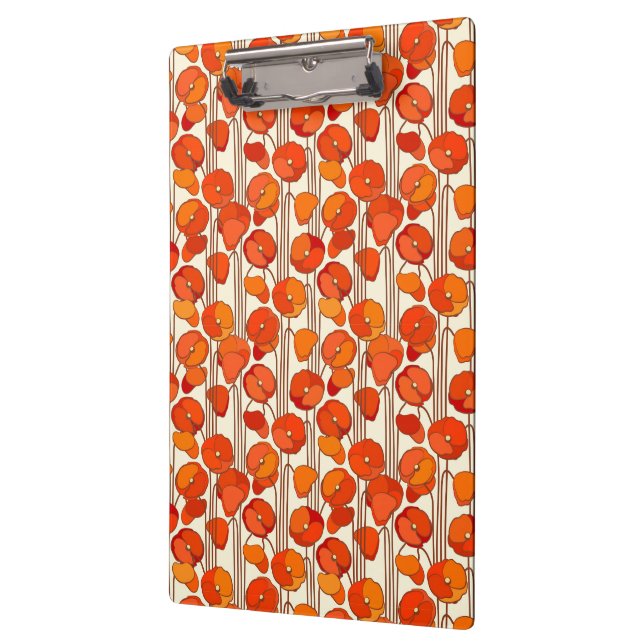 Pranchetas Art Nouveau Poppies Área de Transferência (Esquerda)