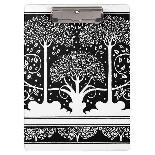 Pranchetas Art Nouveau Tree Beardsley Pattern (Frente)