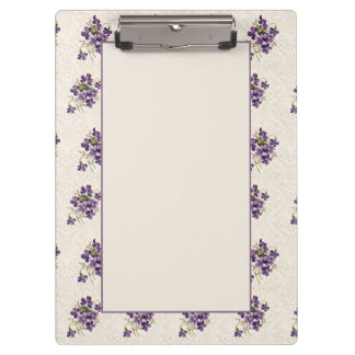 Pranchetas Art Nouveau Violet Floral Pattern